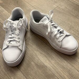 White Pumas worn once